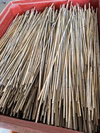 Bambuspinde rund profil