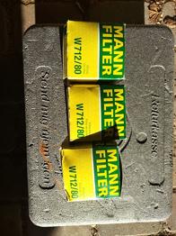 Mann Oliefilter 3 stk.