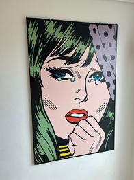 Roy Lichtenstein Stor plakat på Træplade