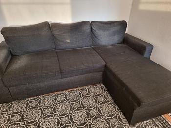 Gratis chaiselong/sove sofa - afhentning mellem 03-12 maj.