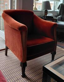 Ombetrukket lænestol