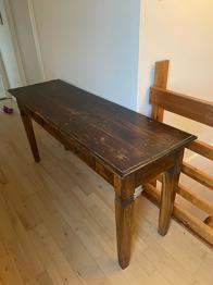 GRATIS bord / konsolbord, mørkbejdset