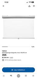 IKEA TRETUR mørklægningsrullegardin 140x195 cm hvid