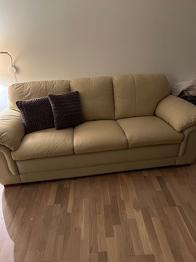 3. Pers. læder sofa