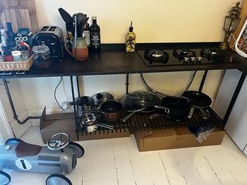 Gasblusset Komfur med 3 brændere