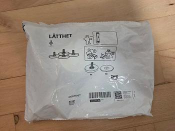 Gratis og uåbnet IKEA LÄTTHET ben til PLATSA – 4 stk.