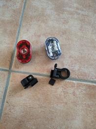 Cykellygte for med beslag