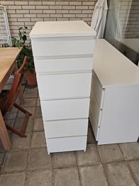 Malm høj kommode med spejl