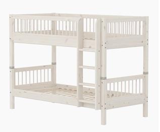 Flexa køjeseng hvid træ