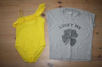 Gratis badedragt og bluse str. 110