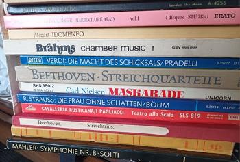 Samling klassiske LP’er – Beethoven, Bach, Verdi m.fl.