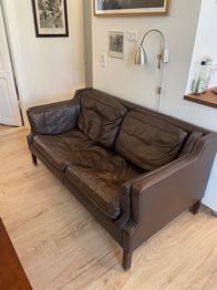 Gratis charmerende lædersofa