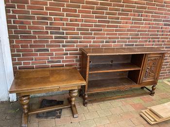 Gratis skænk, sofabord og skrivebord