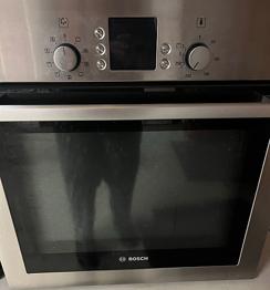 Bosch indbygningsovn varmluft rustfrit stål