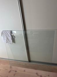 Nærdet glasplade til brændeovn