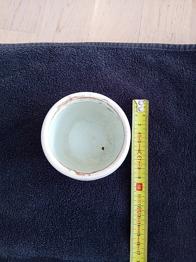 Lille hvid skål i keramik ca. 7 cm