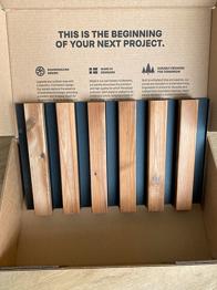 WoodUpp - AluWood Brun - farveprøve