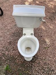 Heritage toilet med cisterne hvidt med s-lås