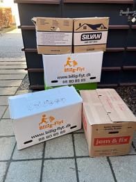 Billig-Flyt flyttekasser pap brun og hvid