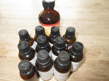 Glasflasker med låg