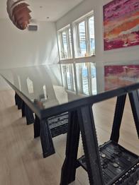 Glas bordplade