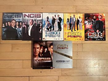CSI/NCIS DVD serier sælges samlet