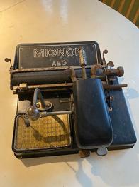 Mignon AEG skrivemaskine