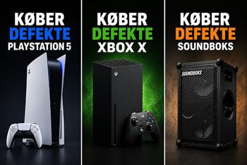 KØBER DEFEKTE PLAYSTATION 5, XBOX SERIES X OG SOUNDBOKS