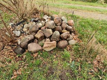 Natursten marksten blandede størrelser