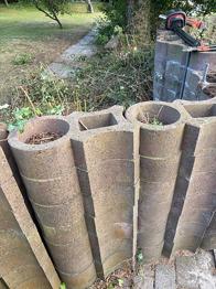 Betonsten til støttemur / plantesten
