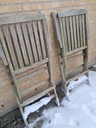 2 havestole i Kvalitets træ.