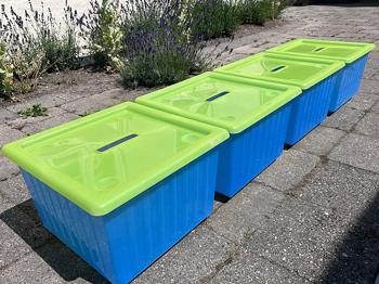 IKEA opbevaringskasser med låg og hjul