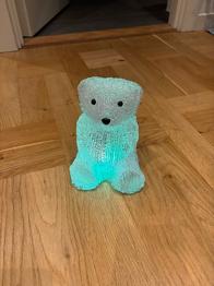 Bamselampe med lysskift