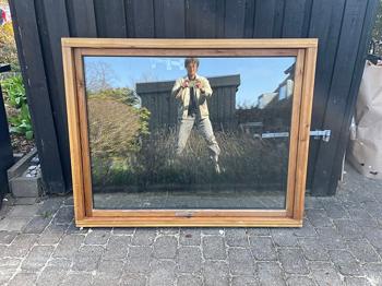 Vindue træramme glas