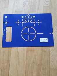 Skabelon ophængt toilet