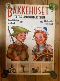 Plakater, 2 stk.: Bakkehuset tema-kolonier 2001 samt en med planeter