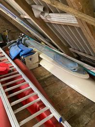 Windsurfing board med sejl
