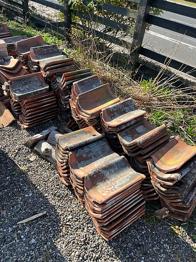 Tagsten tegl rødbrun