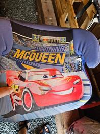 Boostersæder McQueen og spiderman