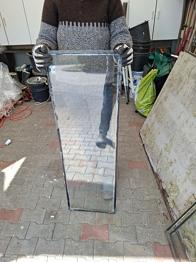 Rektangulær glasplade 110×36 × 4 , 8 stk.