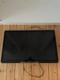 Philips fladskærms TV sort kan hentes gratis