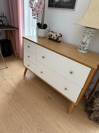 Kommode hvid/ lyst træ