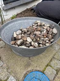 Sten (flere end på billedet) gives væk