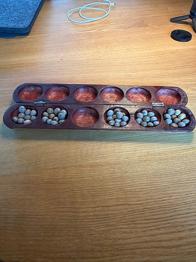 Eksotisk Kalaha/ Mankala brætspil træ