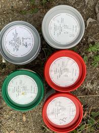 Farveprøver fra flugger