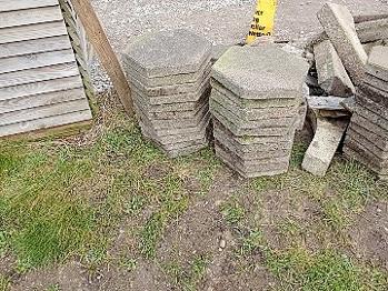 Betonfliser sekskantede