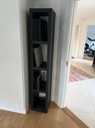Reol hylde smal IKEA sort