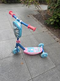 Hello Kitty løbehjul til børn 3-hjulet blå/lyserød