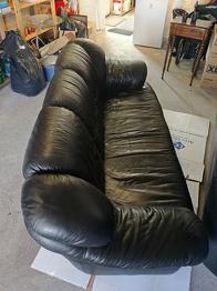 Lædersofa med mere