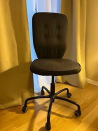 LILLHÖJDEN Swivel chair black